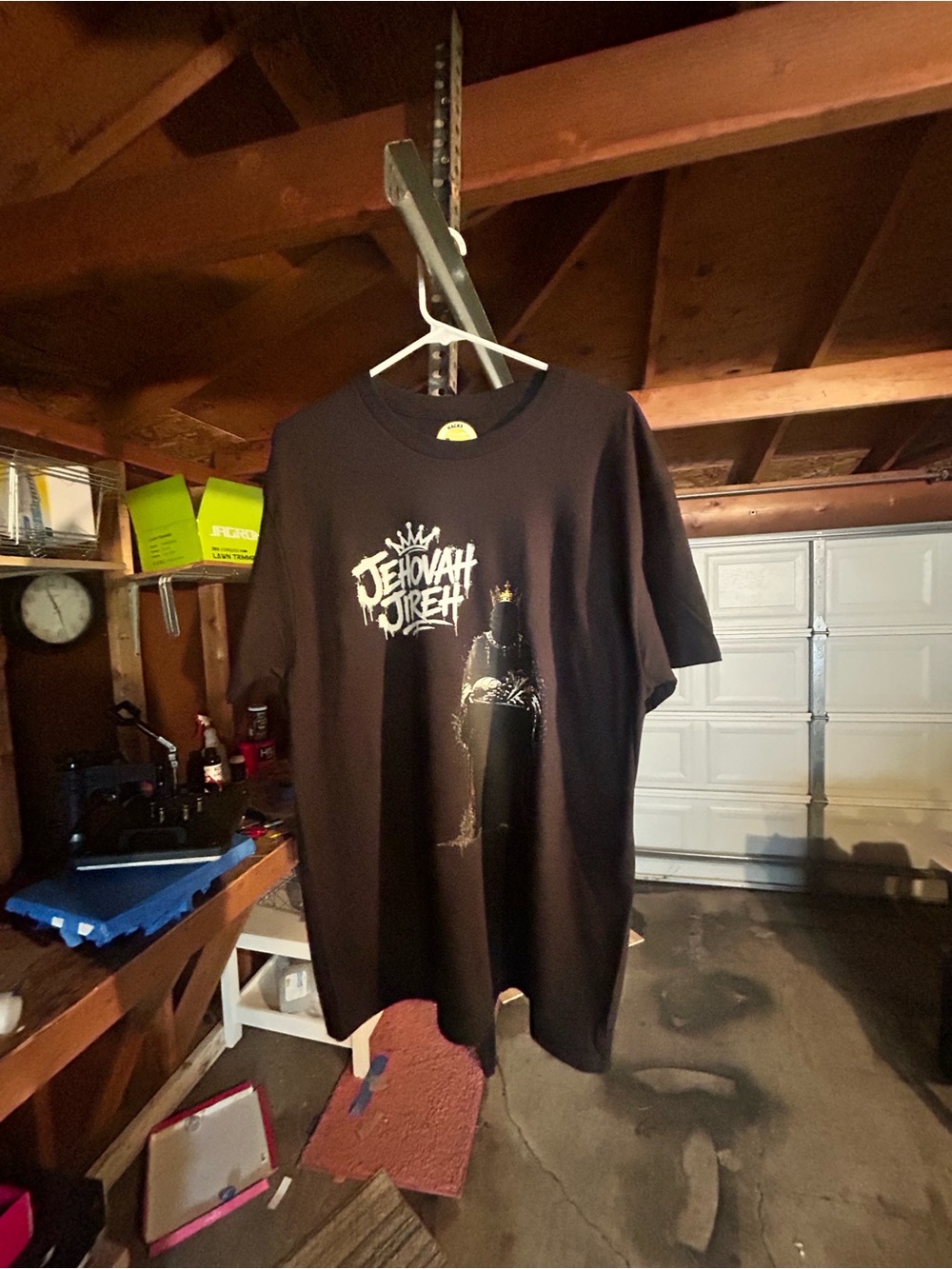 Gildan Black Jehovah Jireh Crown Graphic Tee